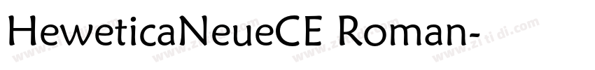 HeweticaNeueCE Roman字体转换